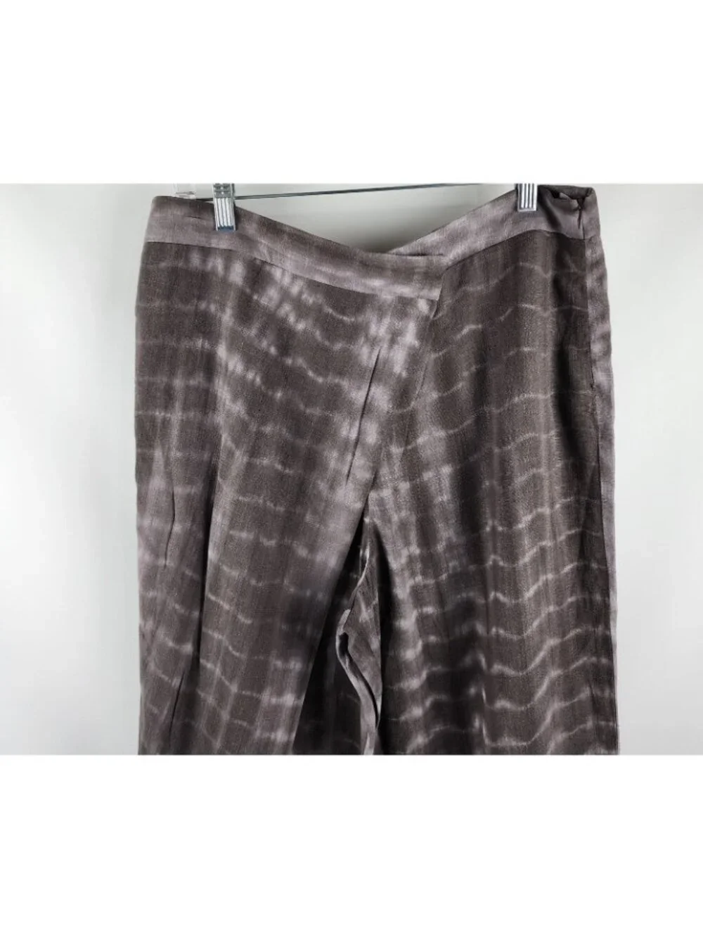 ZARA Pants Womens XL Multi Casual Linen Blend Wide Leg NWT